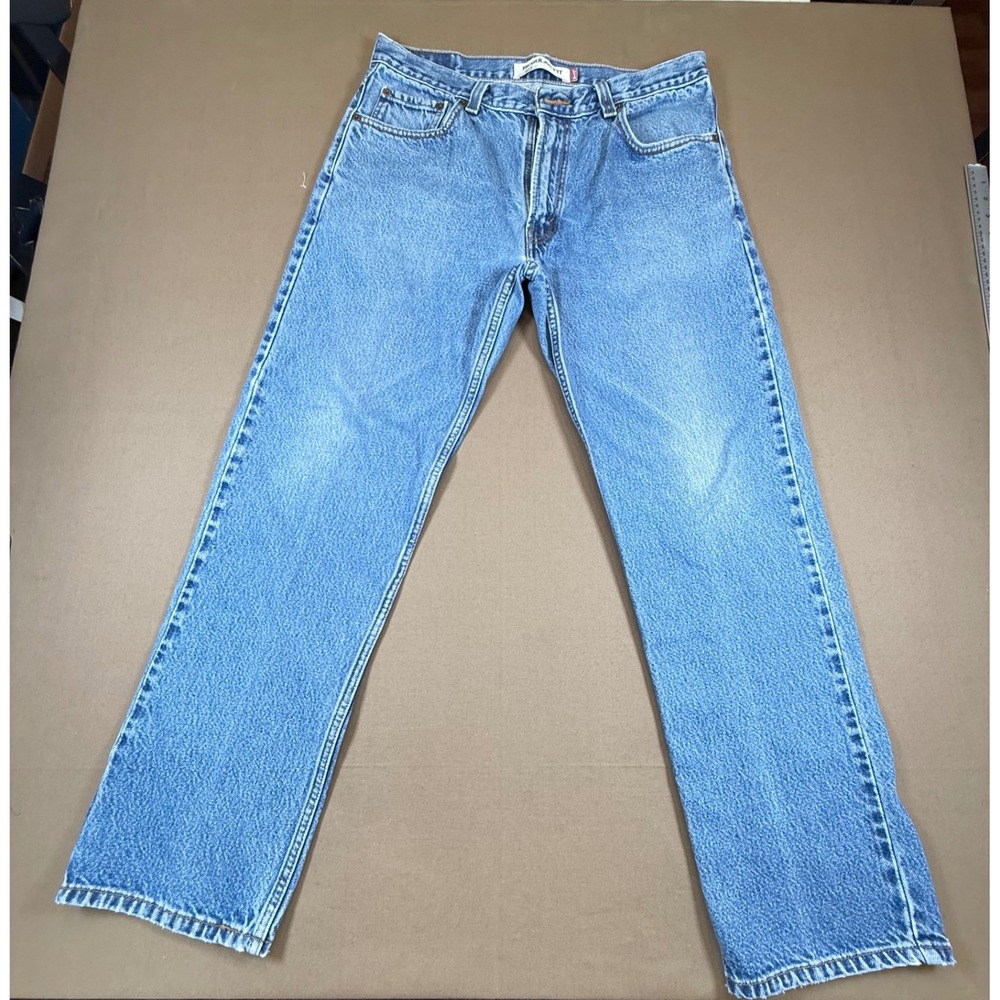 Levis‎ 505 Regular Fit Jeans Mens W36 L32 Light Wash Classic Denim Pants
